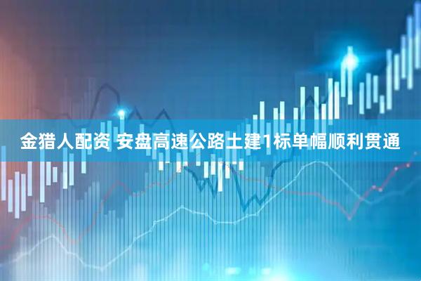 金猎人配资 安盘高速公路土建1标单幅顺利贯通