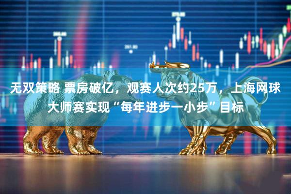 无双策略 票房破亿，观赛人次约25万，上海网球大师赛实现“每年进步一小步”目标