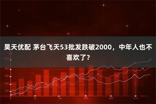 昊天优配 茅台飞天53批发跌破2000，中年人也不喜欢了？
